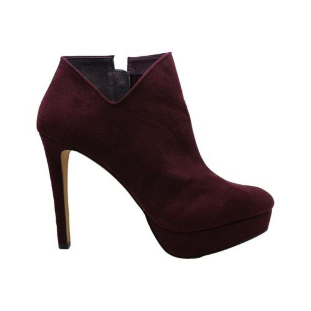 Jessica Simpson Wine Suede Platform Ankle Booties